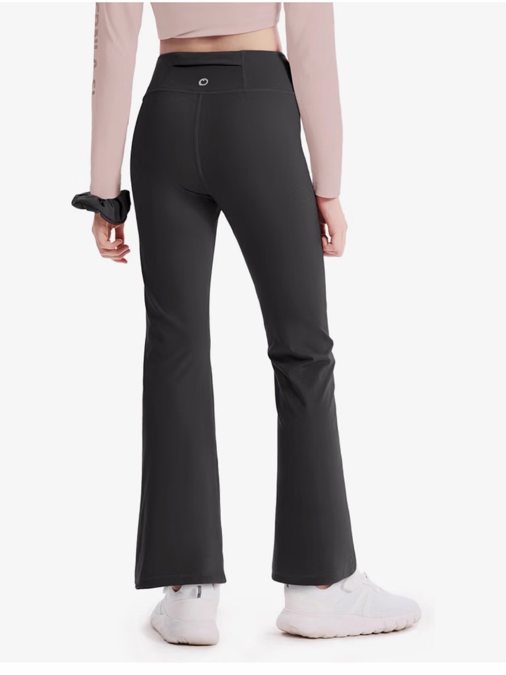 A437 PatPat Grey Flared Athletic Leggings with Pocket NWT Girls Large Yoga Dance